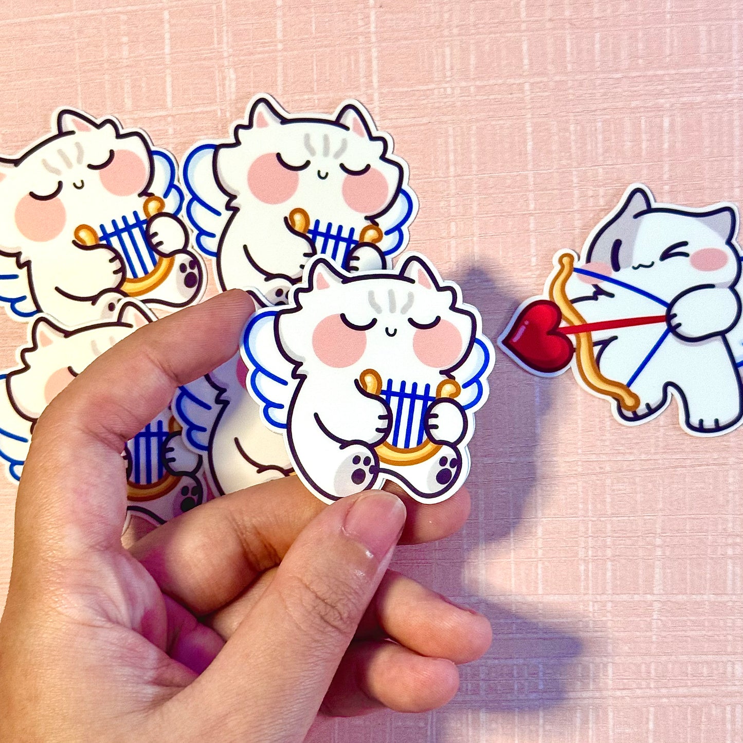 Cupid meow Stickers
