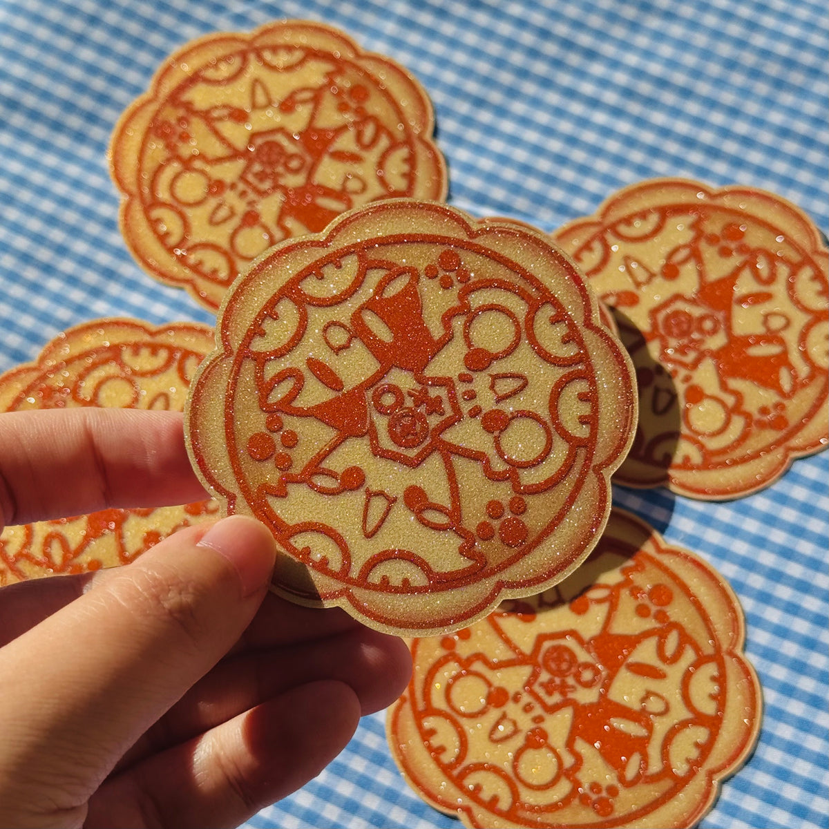 Meow mooncake sticker