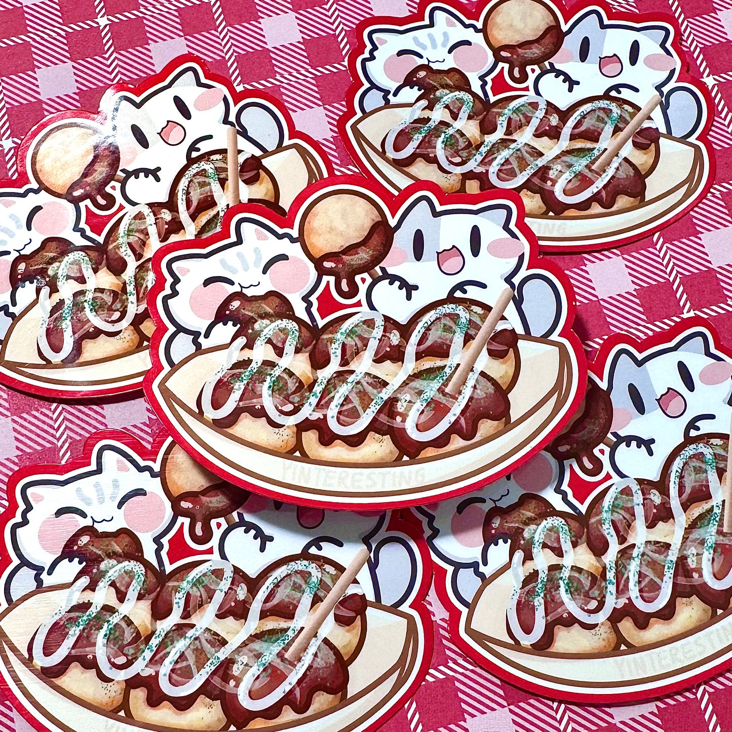 Takoyaki meow Sticker