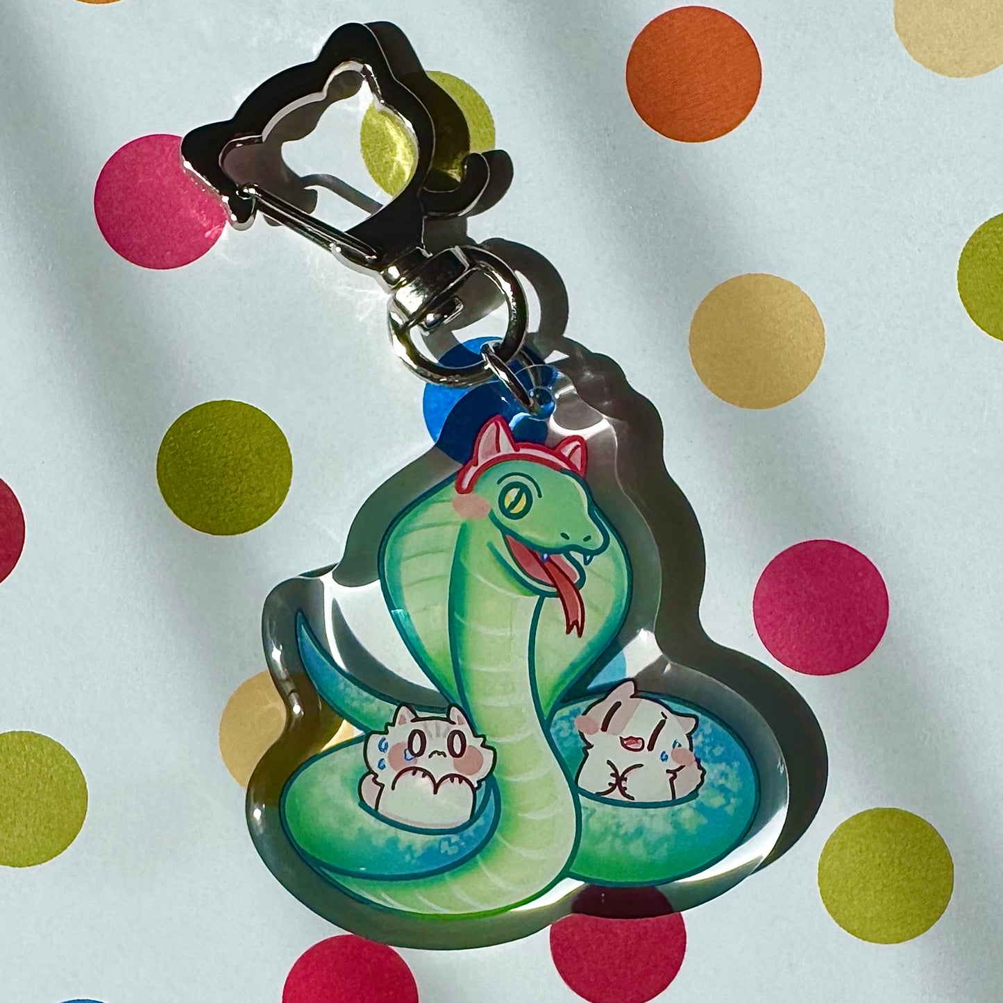 Snake Meow Keychain