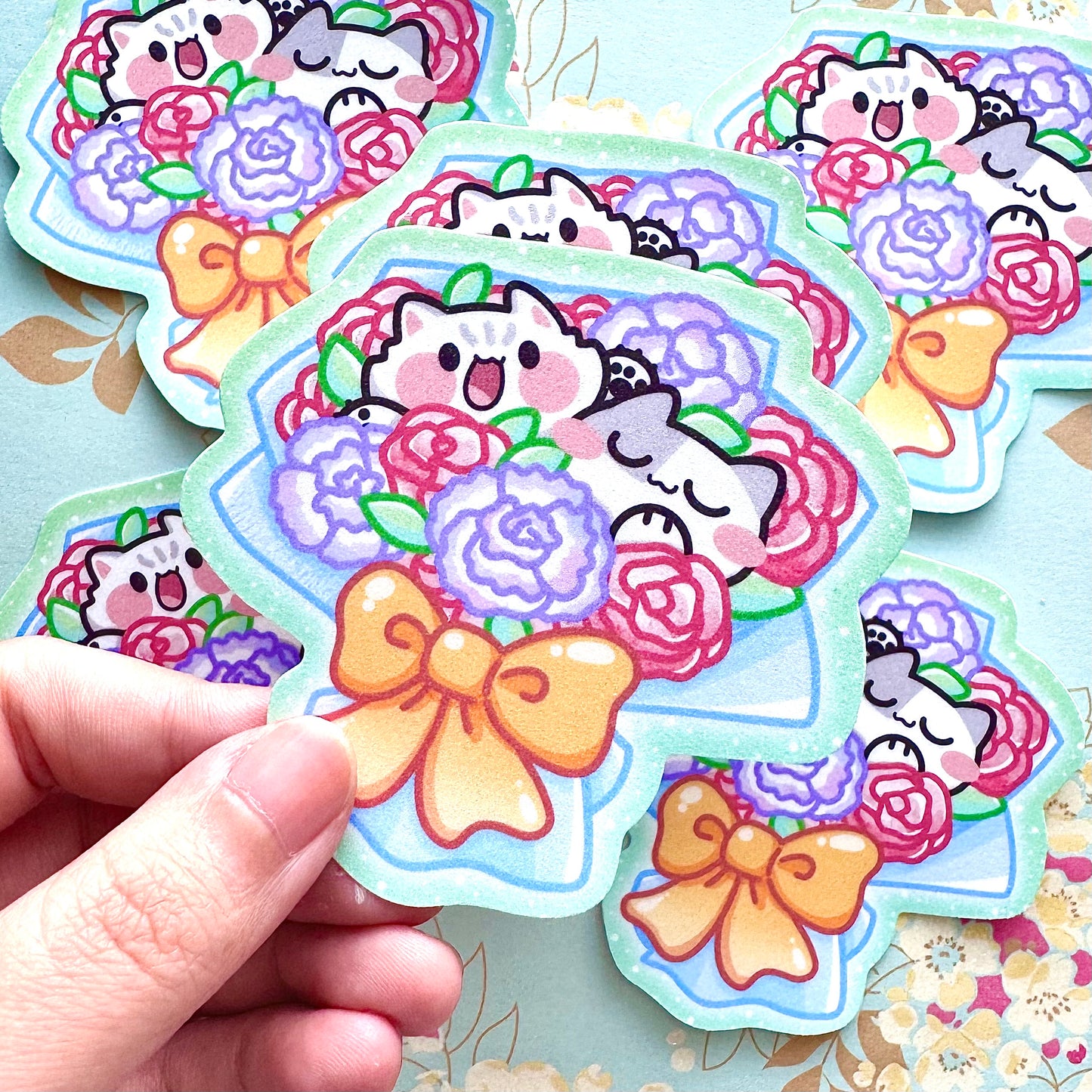 Bouquet Meows Sticker