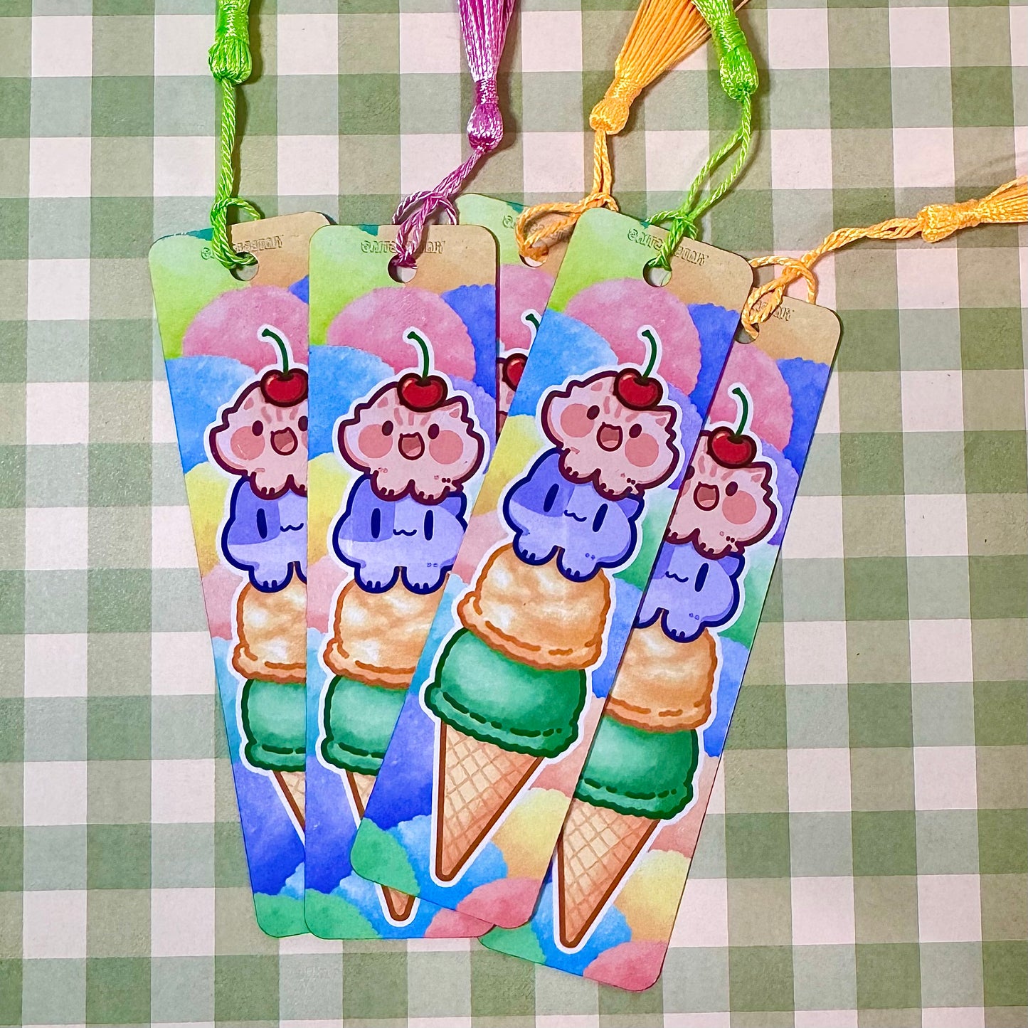Ice cream meow Metal Bookmark