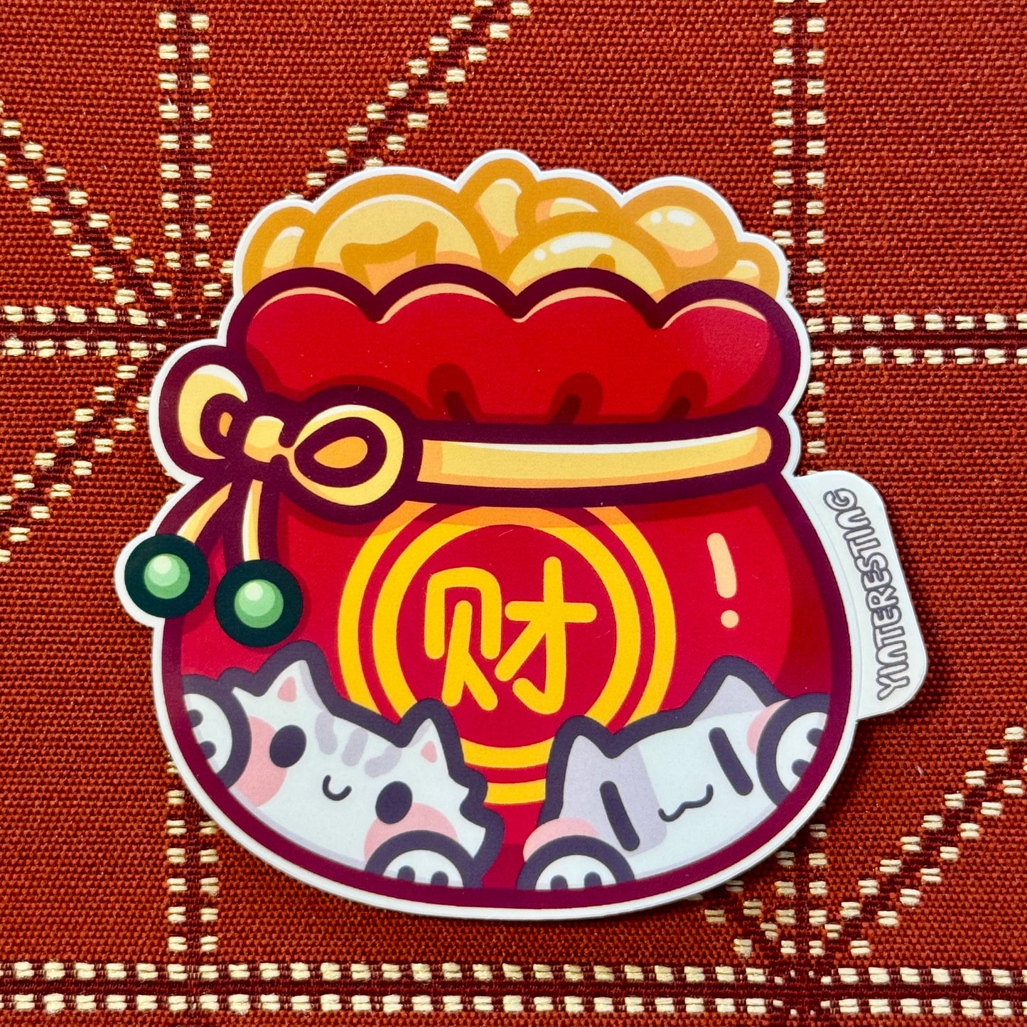 Money Lucky Bag Sticker