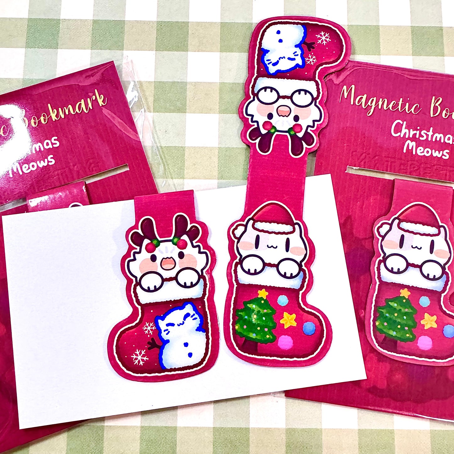 Christmas stockings Magnetic Bookmark