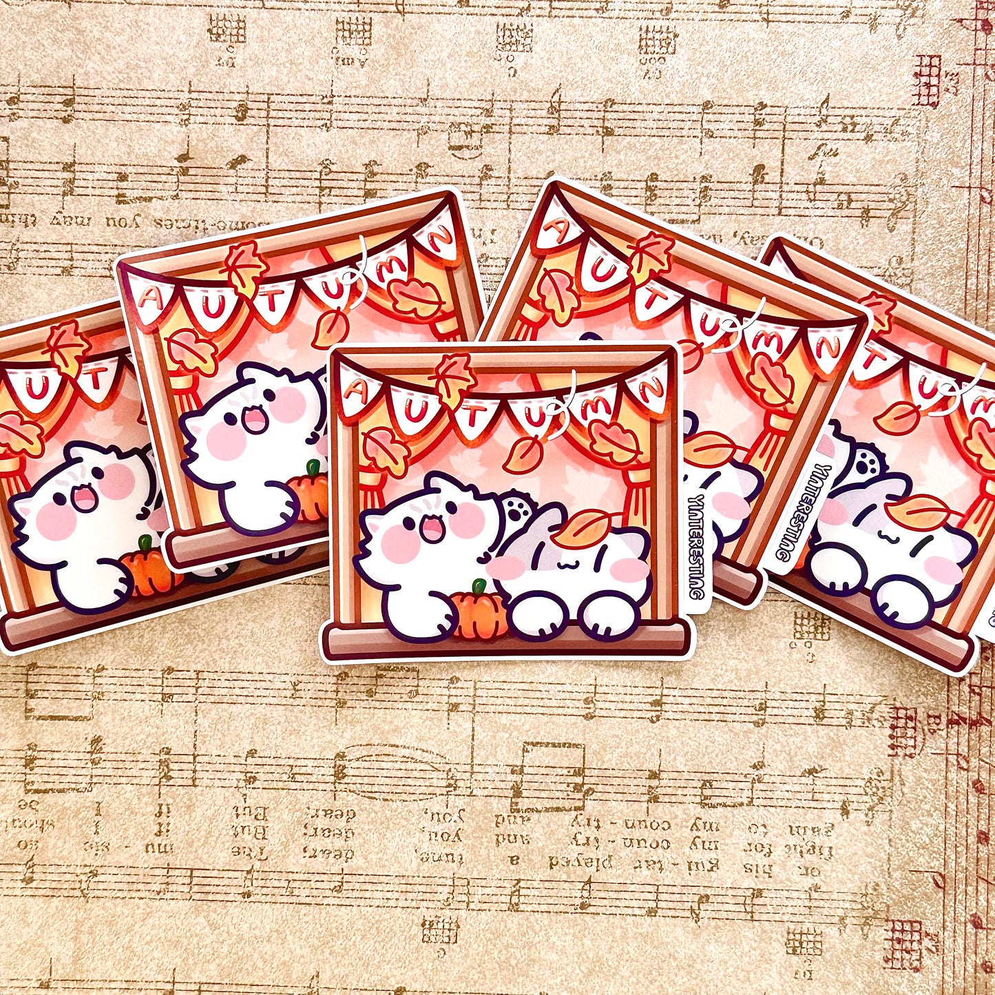 Fall Autumn Window Sticker