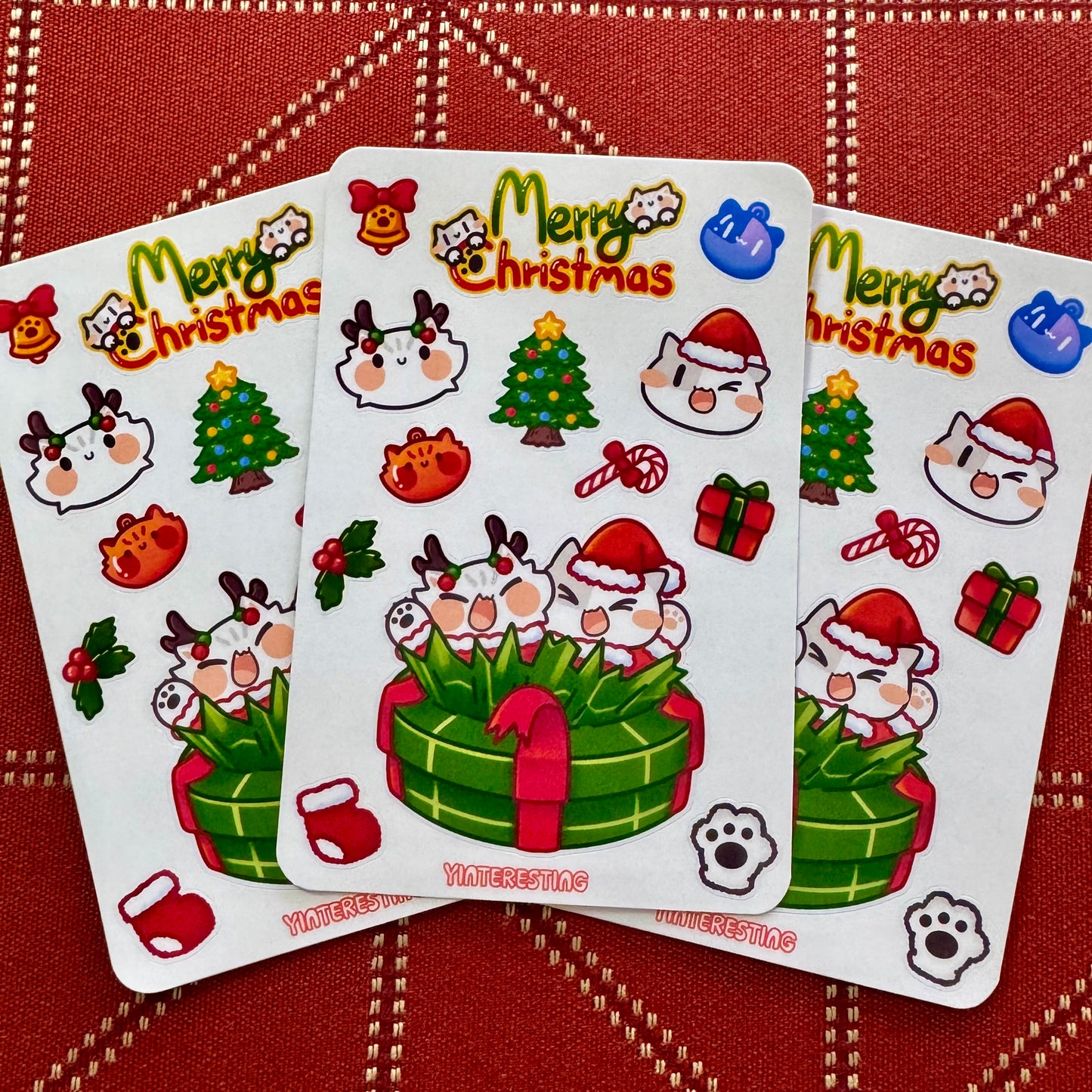 Christmas meow Sticker sheet