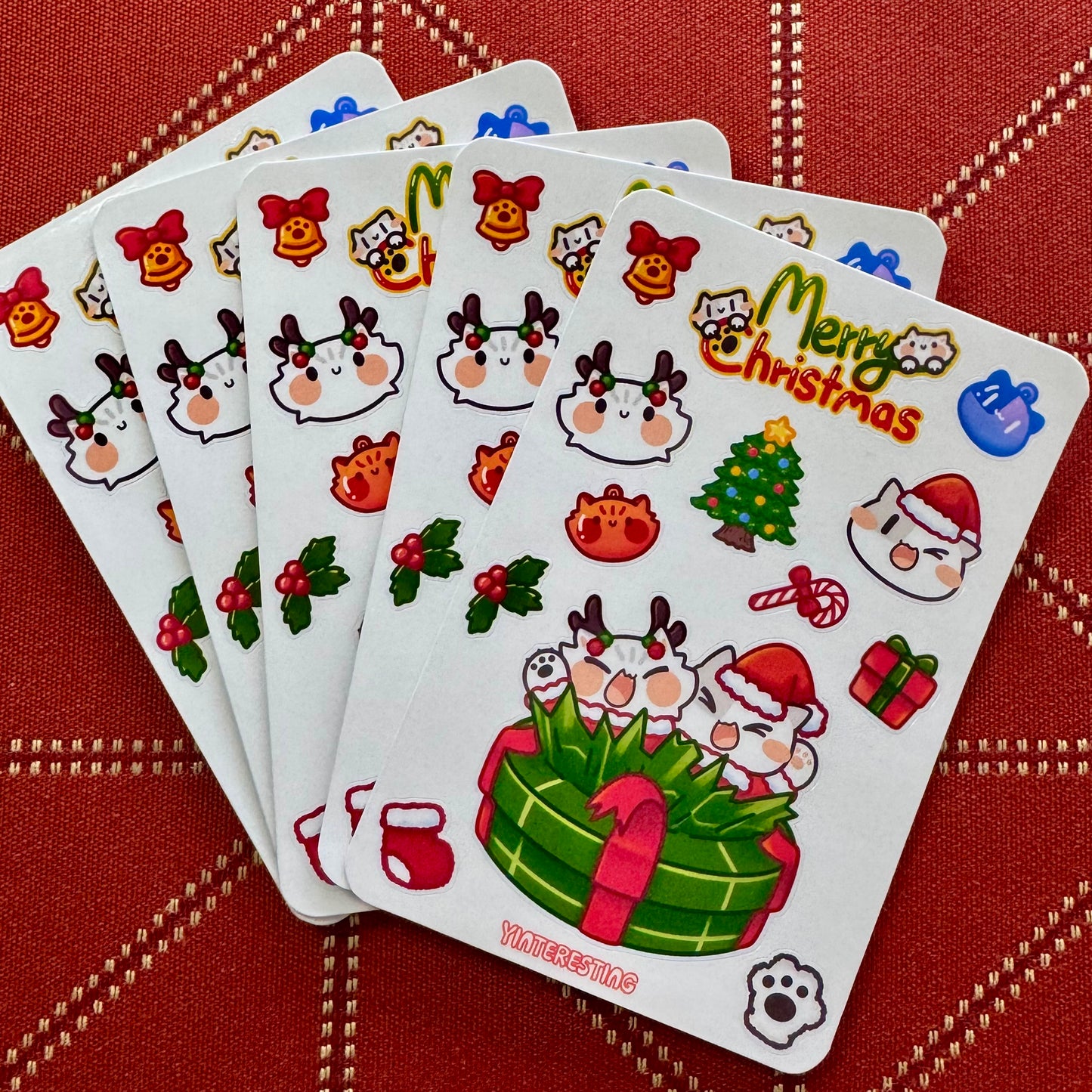 Christmas meow Sticker sheet