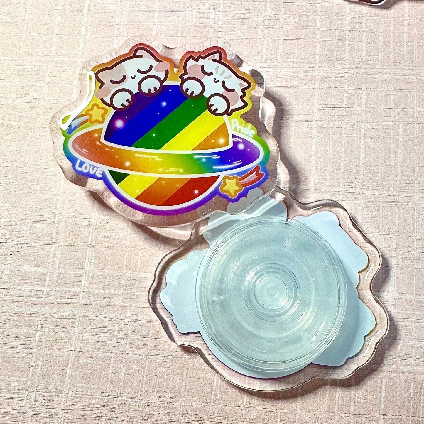 Pride Planet Acrylic Phone Grip