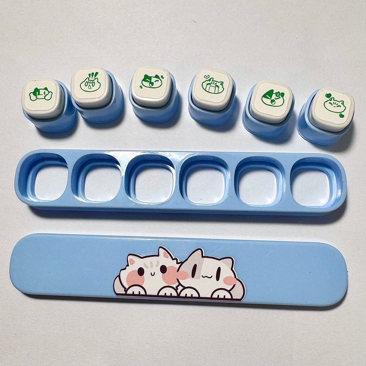 Meow emoji Six in one Stamps
