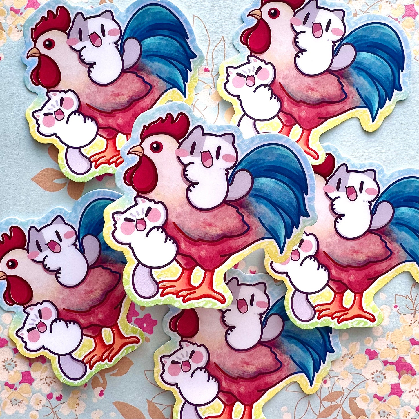 Chicken Meows Sticker