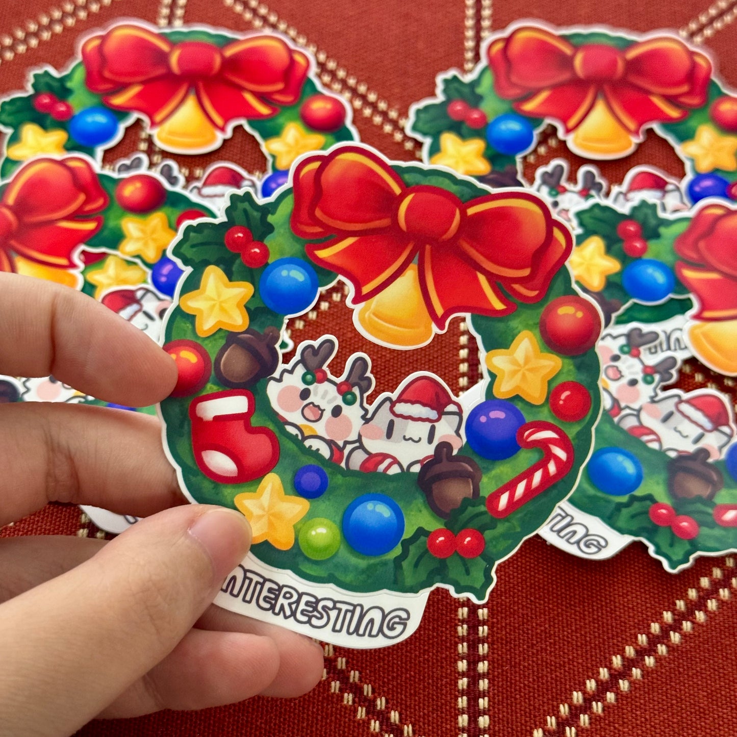 Christmas Wreath Sticker