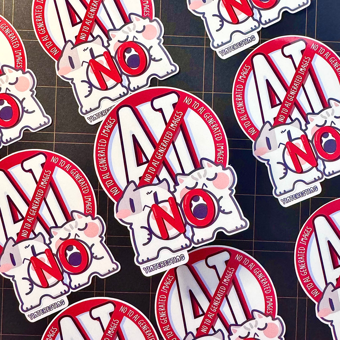 No to AI Generated Images Sticker
