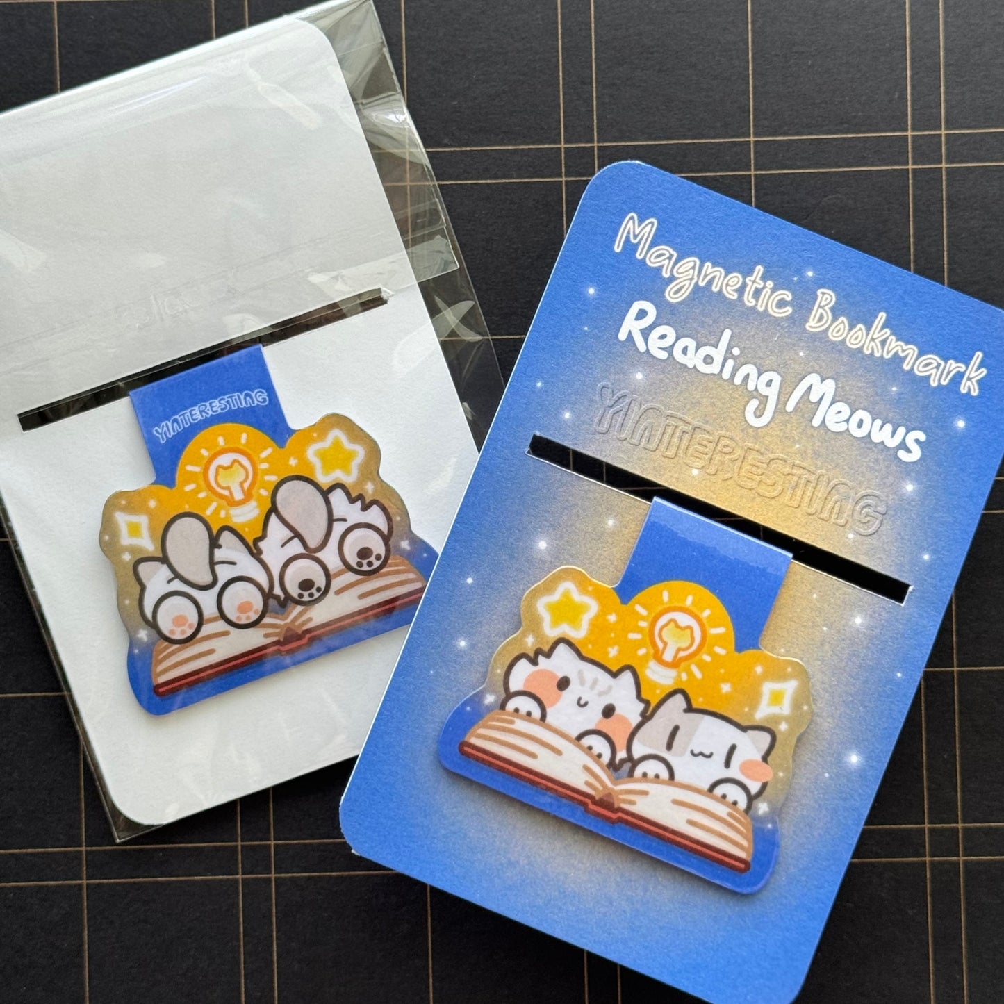 Reading meow Cats Magnetic Bookmark