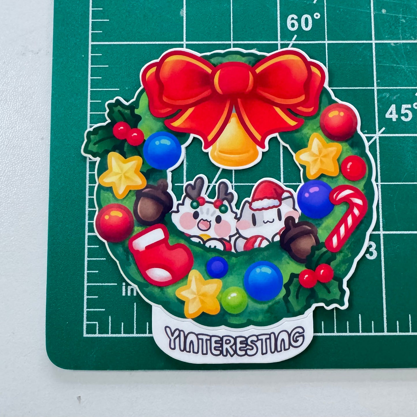 Christmas Wreath Sticker