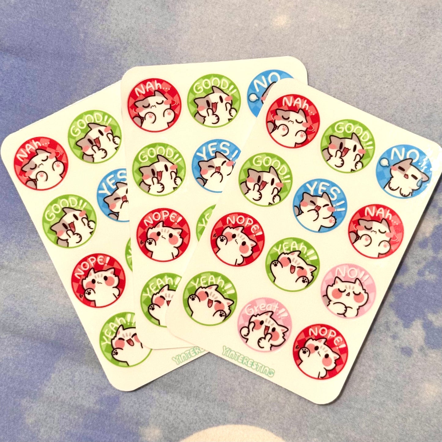 Yes or No Sticker sheet