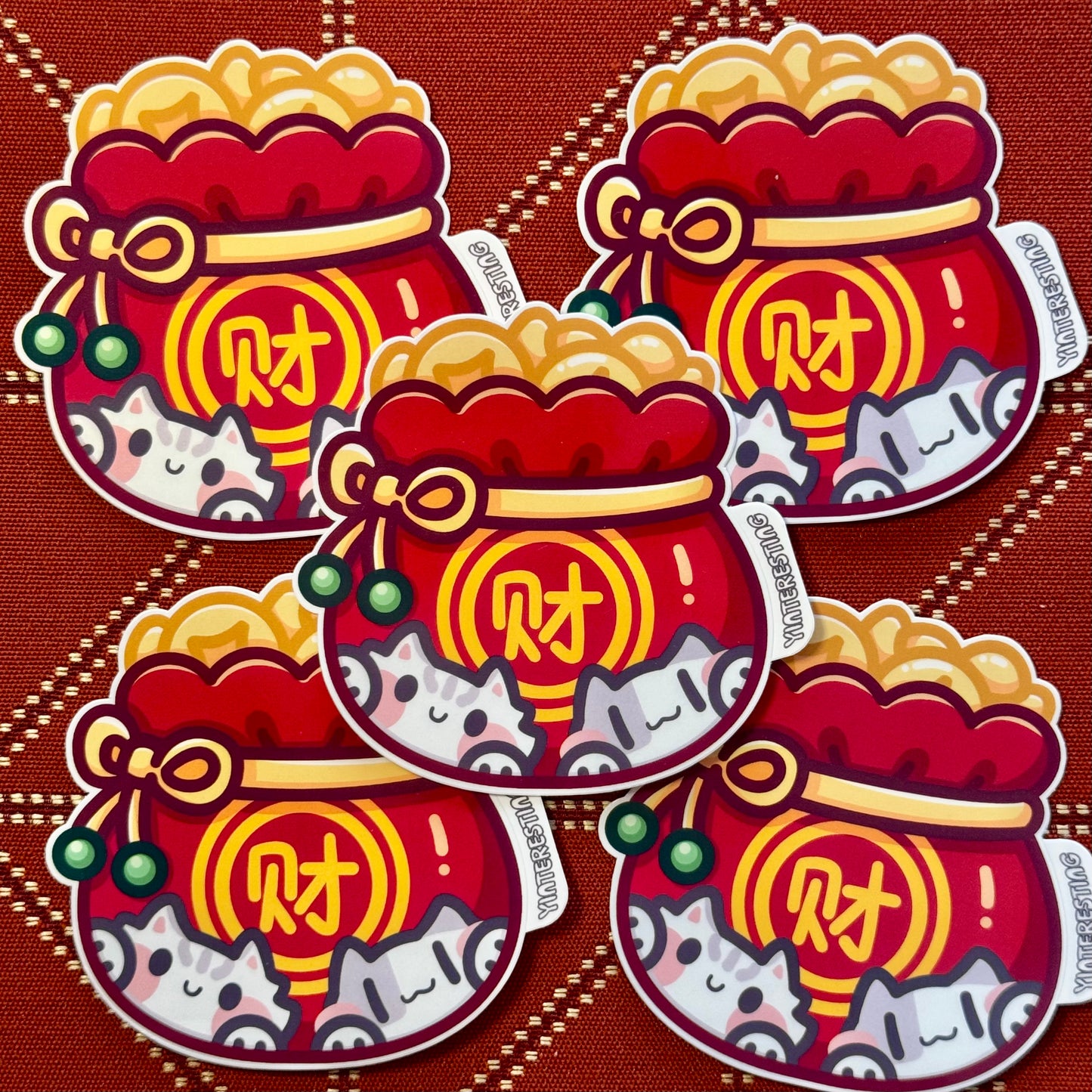 Money Lucky Bag Sticker