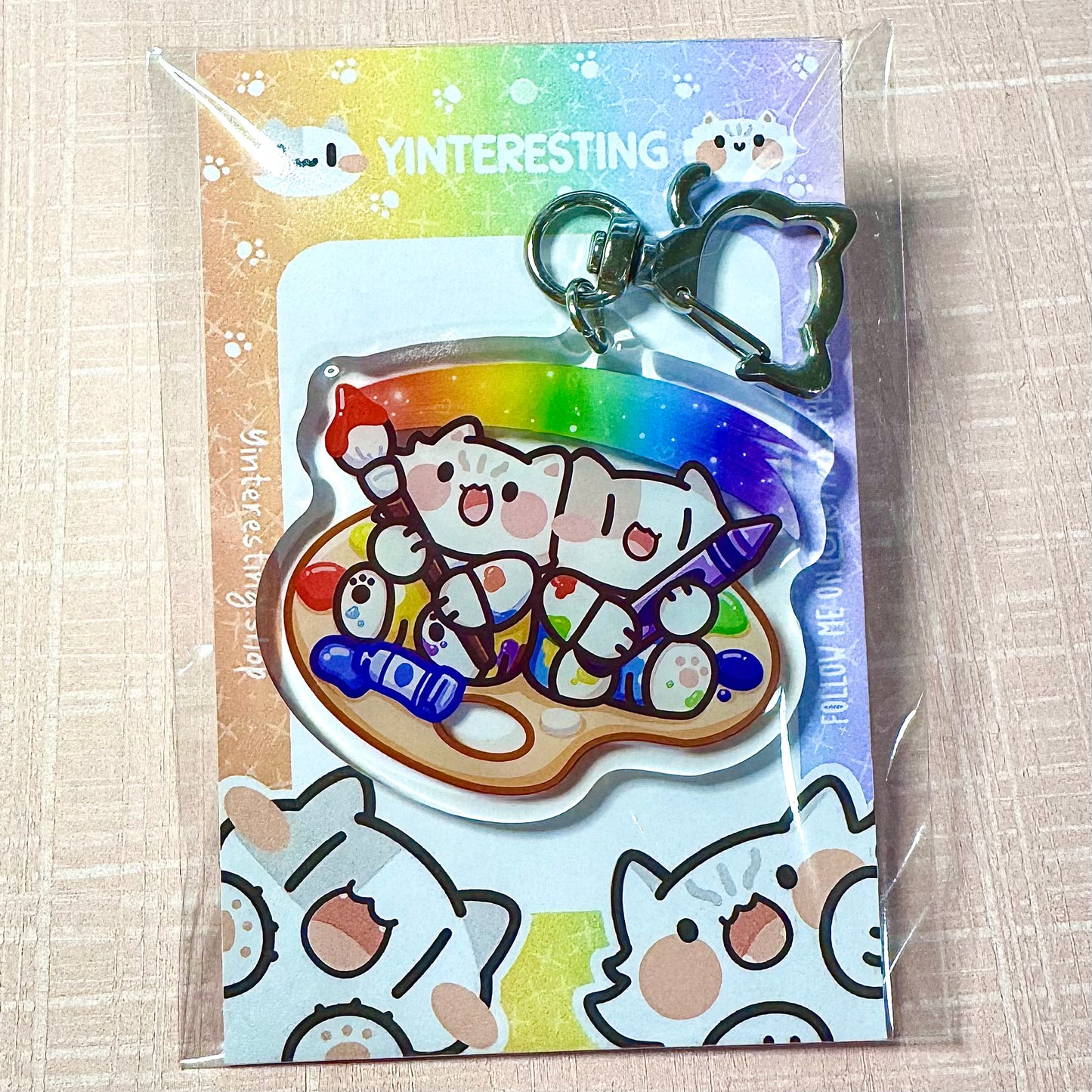 Artist Meow Keychain