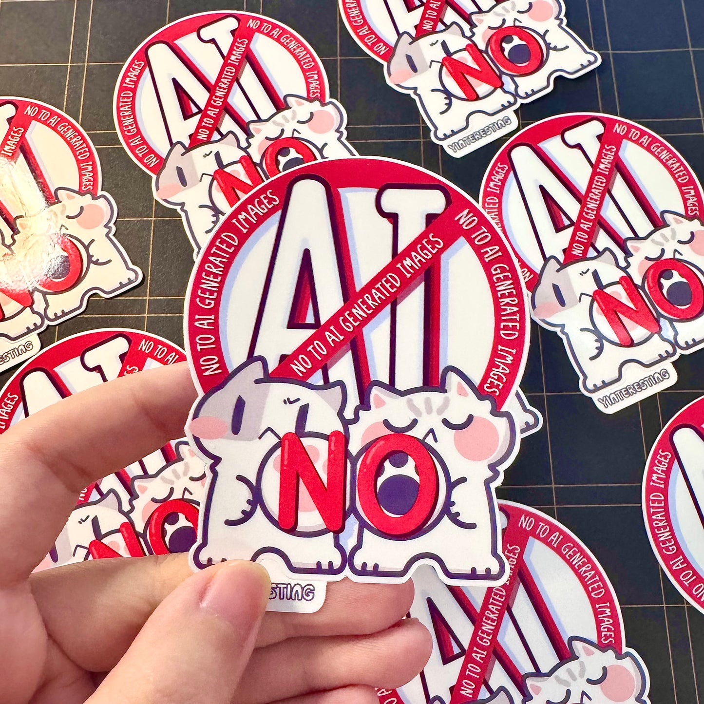 No to AI Generated Images Sticker