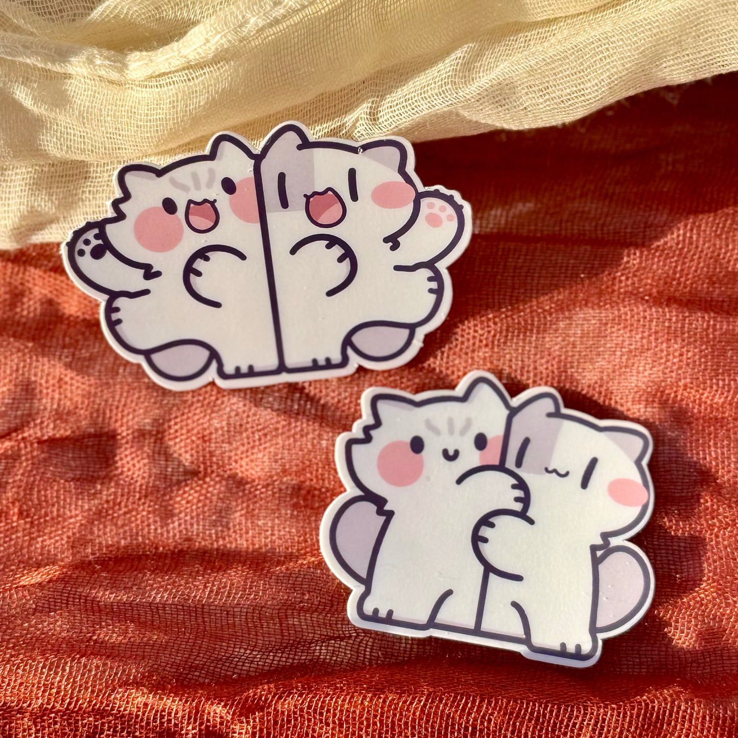 Besties Best Friend Cats Stickers