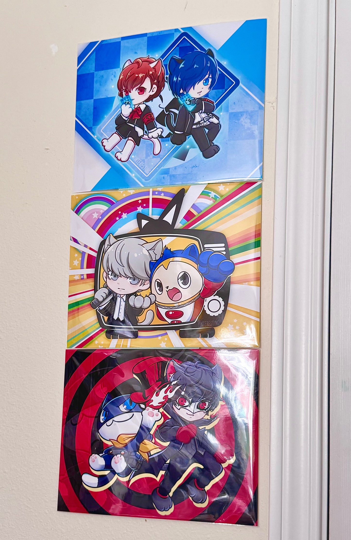 Persona 3 Meow Sticker Art Print