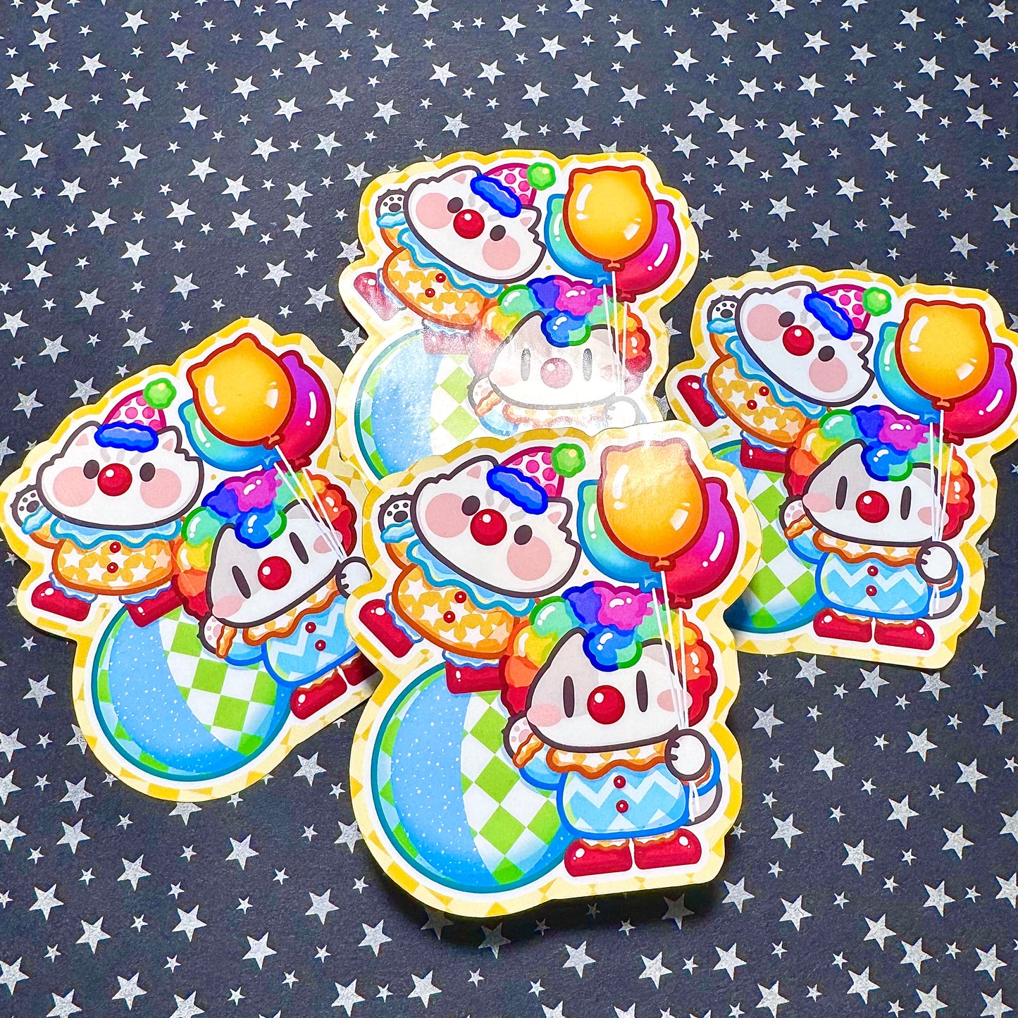 Clown meows Sticker