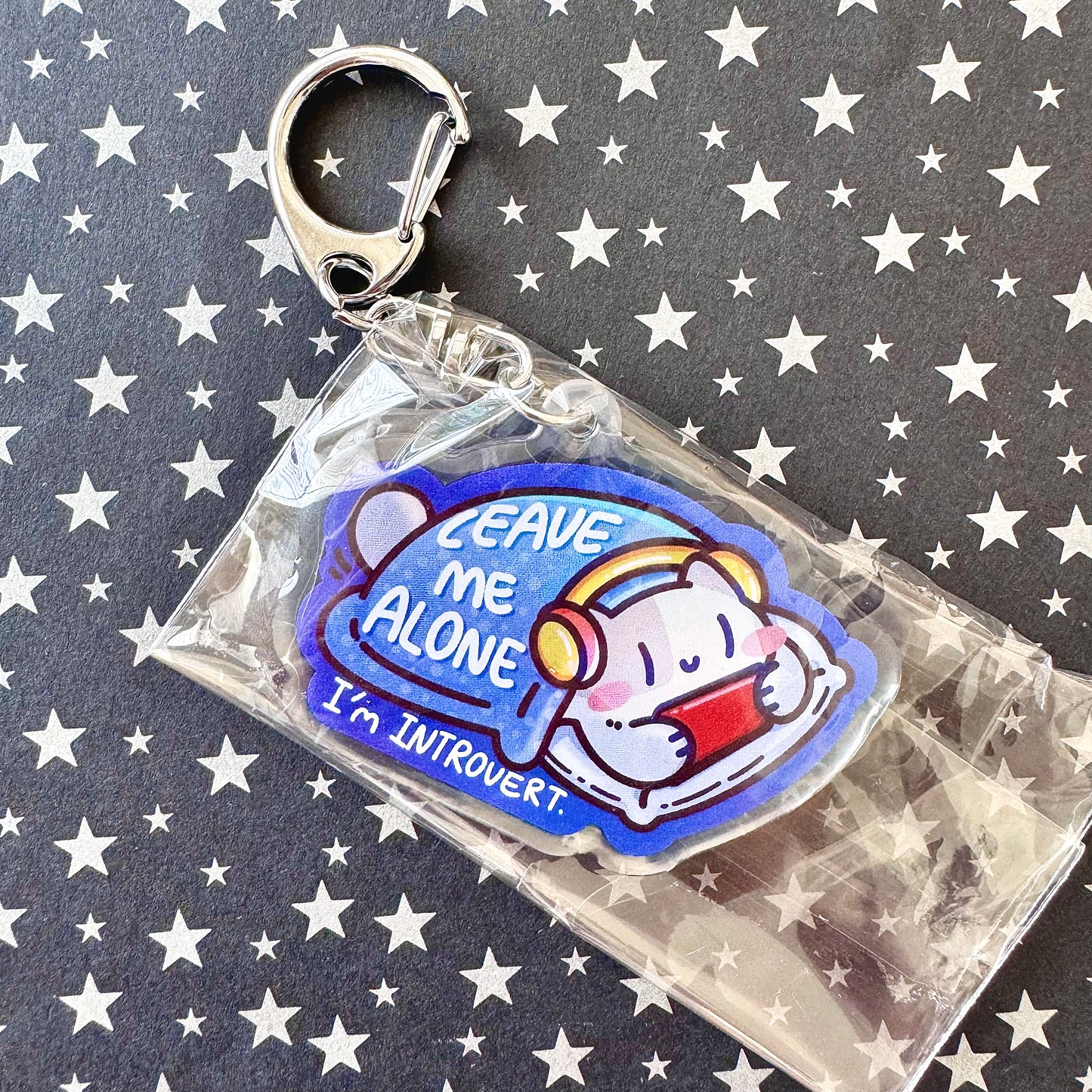 Introvert Meow Keychain