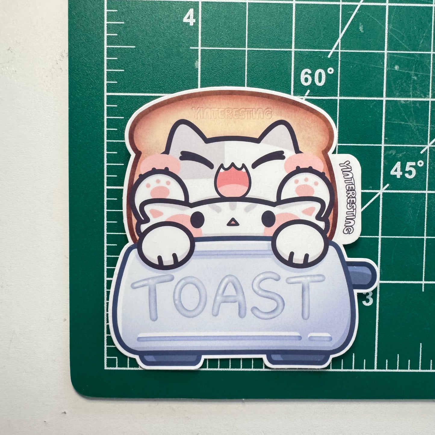 Toast Meows Sticker
