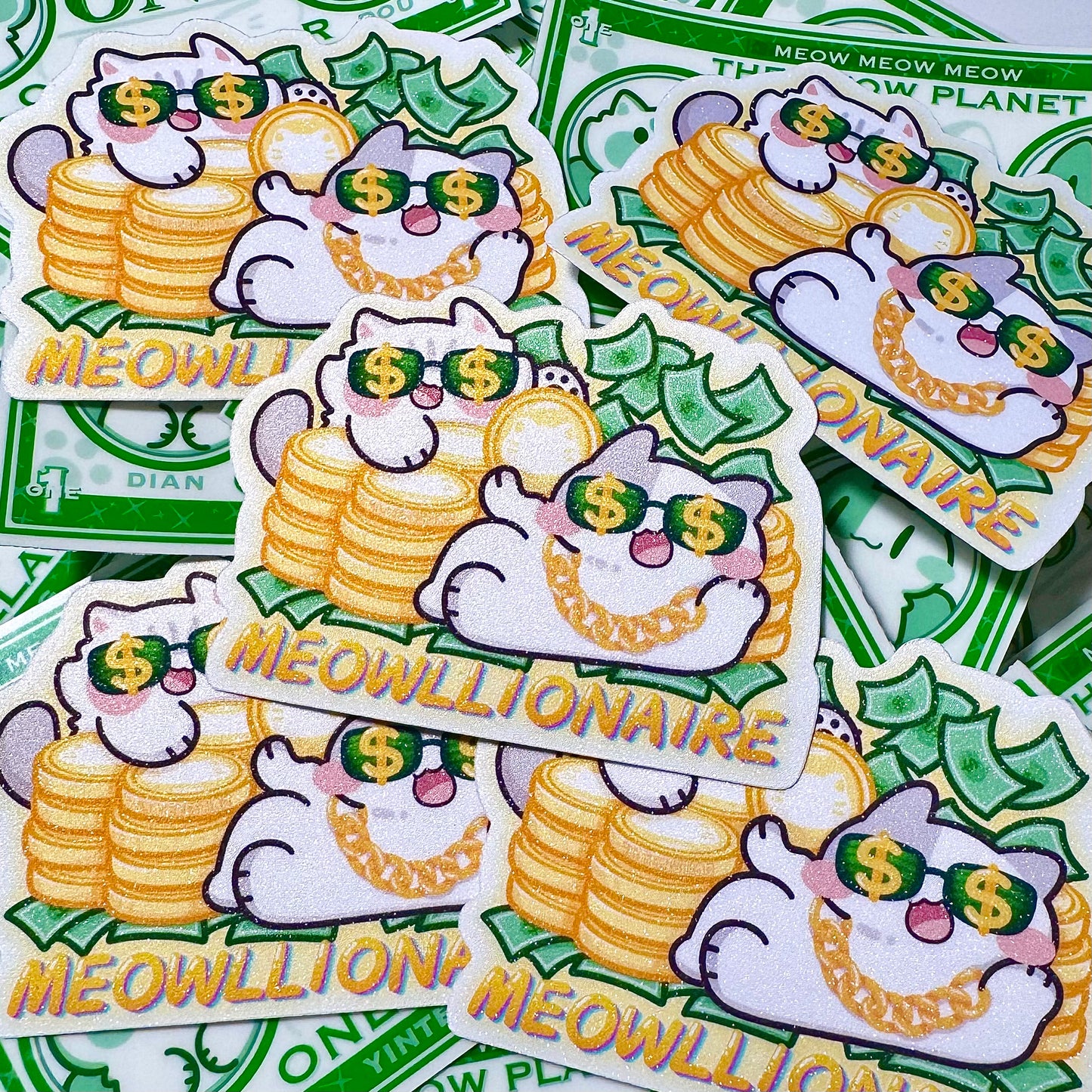 Meowllionaire Sticker