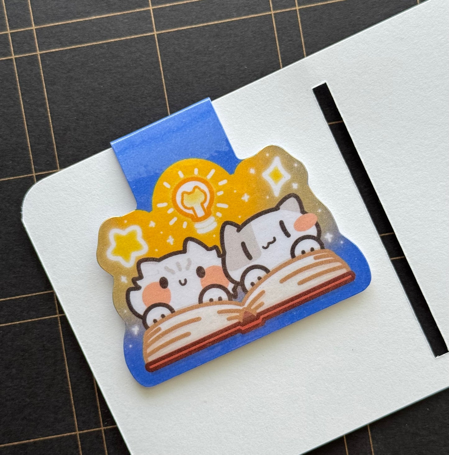 Reading meow Cats Magnetic Bookmark