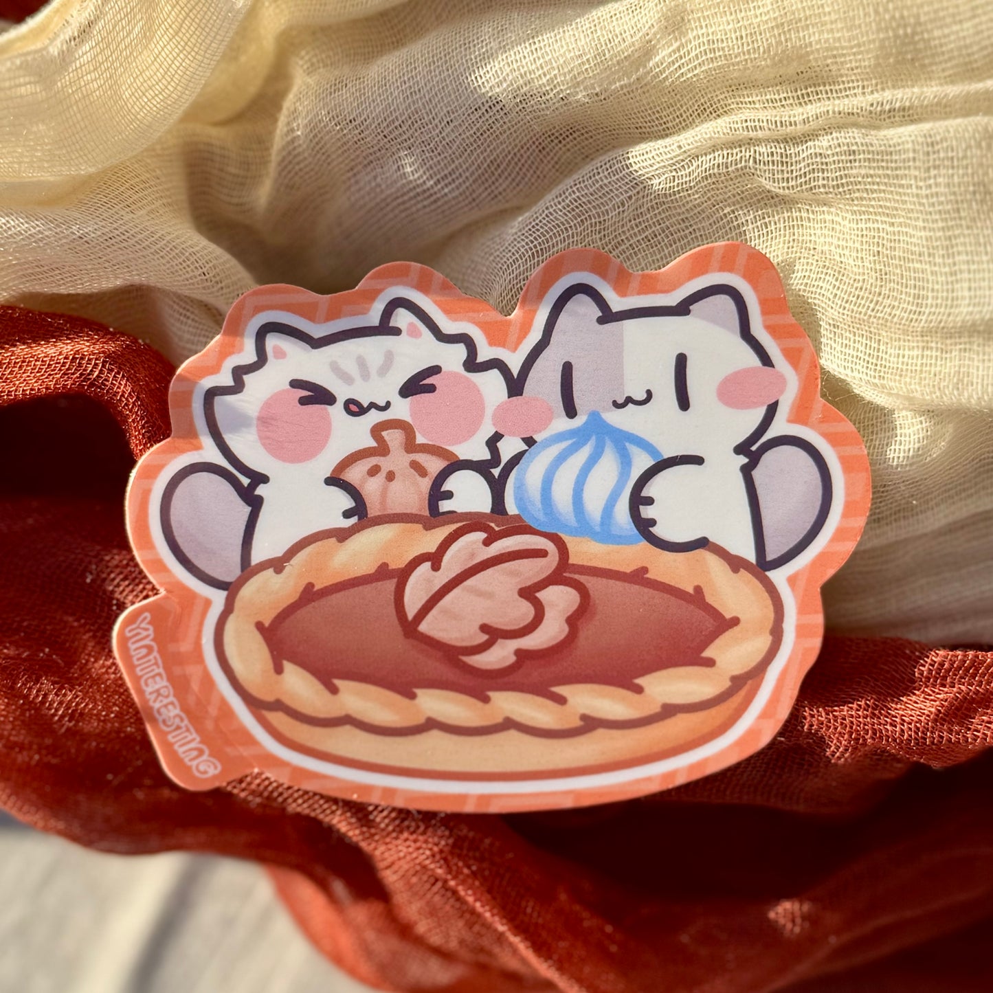 Pumpkin Pie Cat Sticker