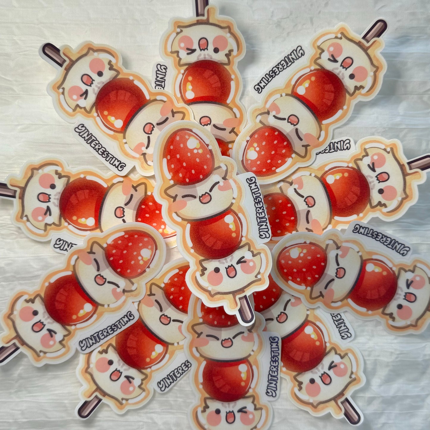 Tanghulu Meow Sticker