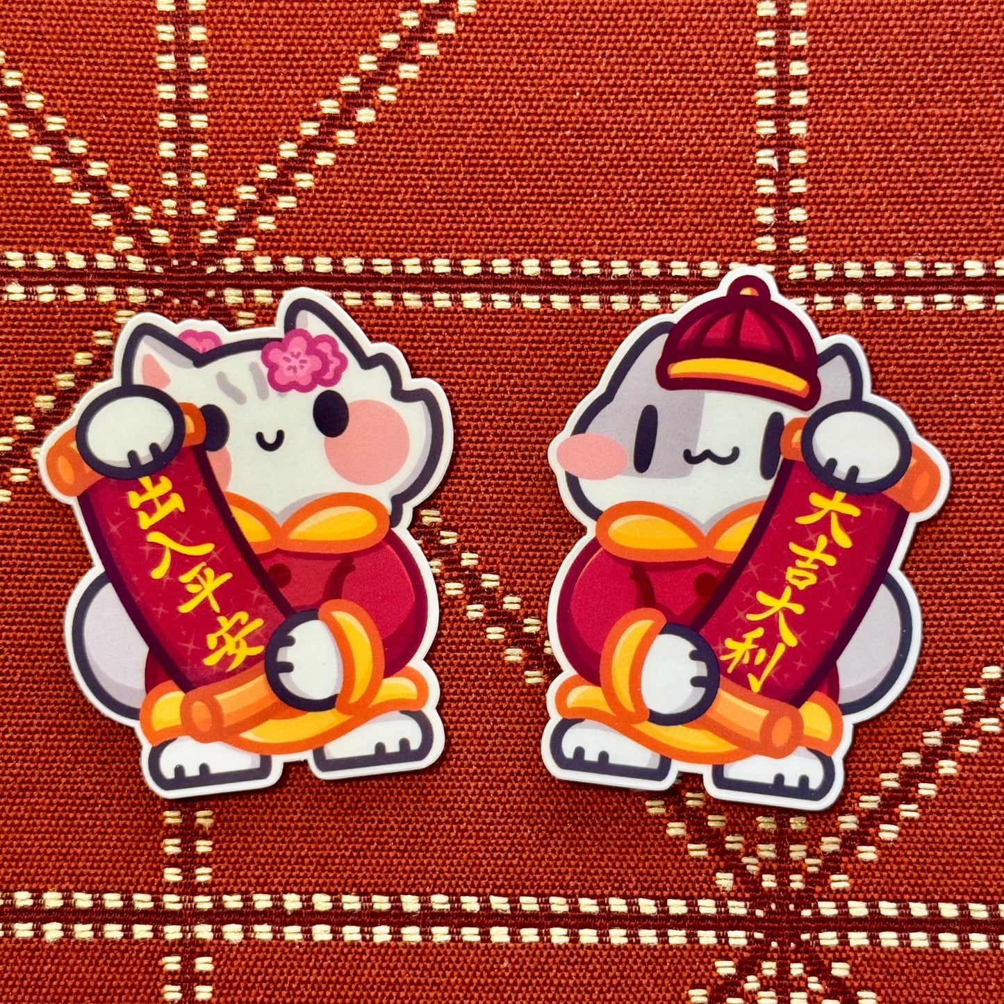 New Year Good Luck Stickers