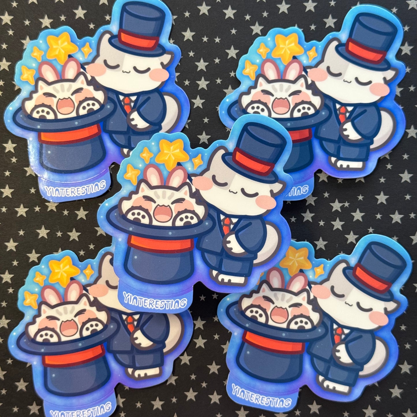 Magician Cat Sticker
