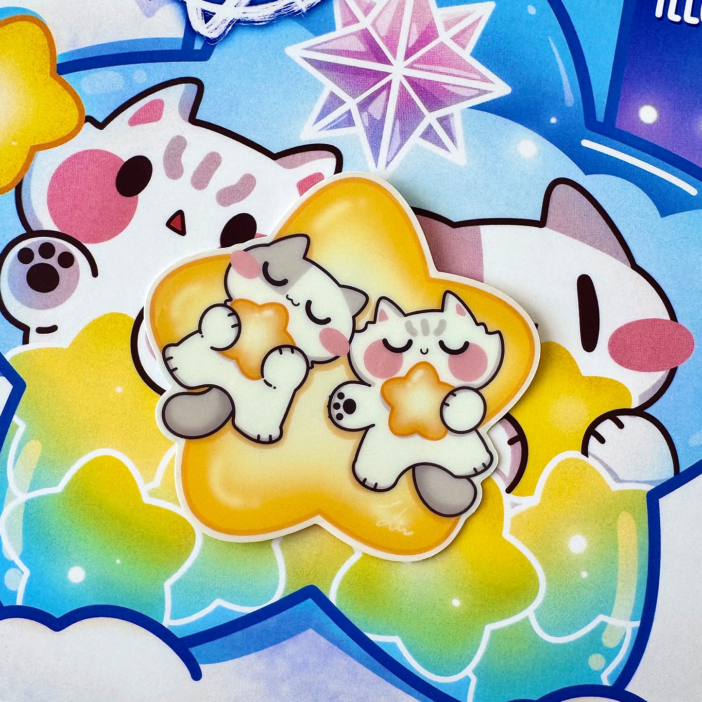 Starry Kitties Coloring Book