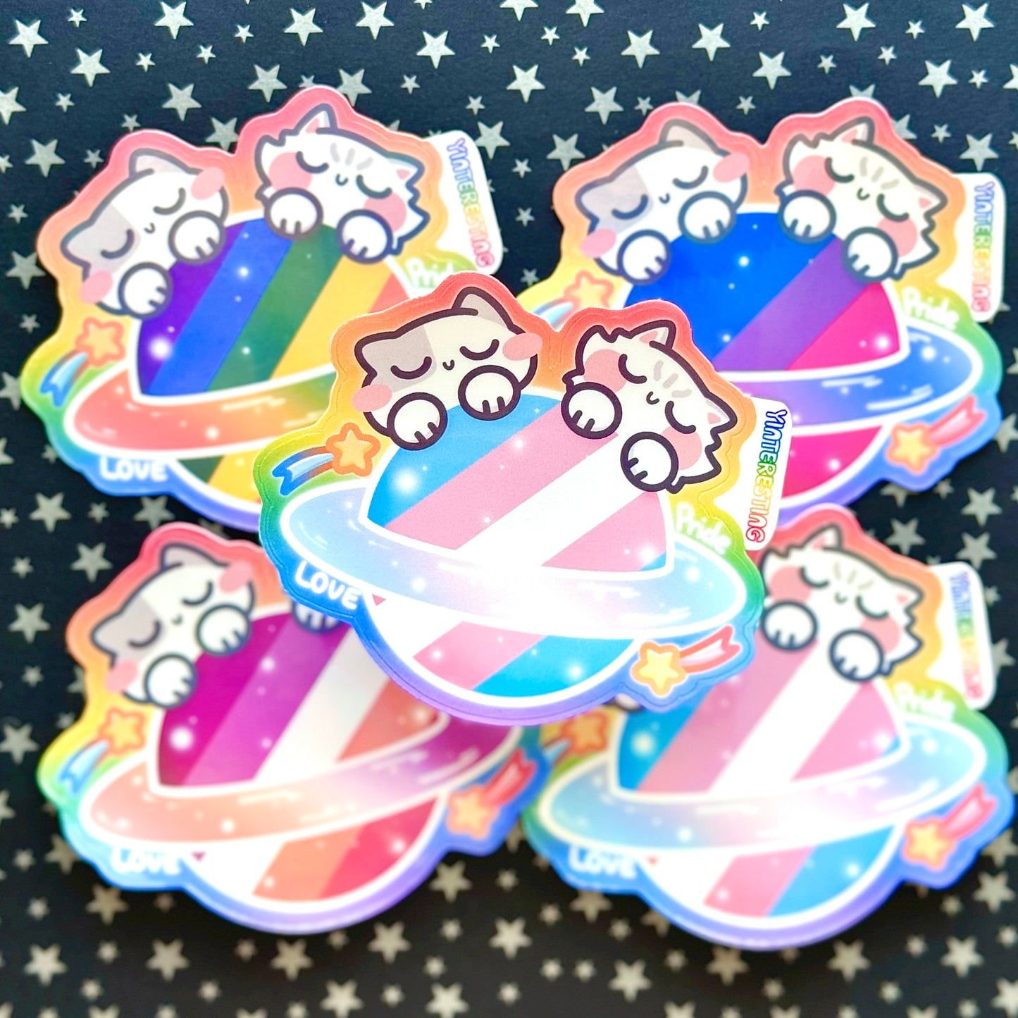 LGBTQ+ Pride Planet Stickers