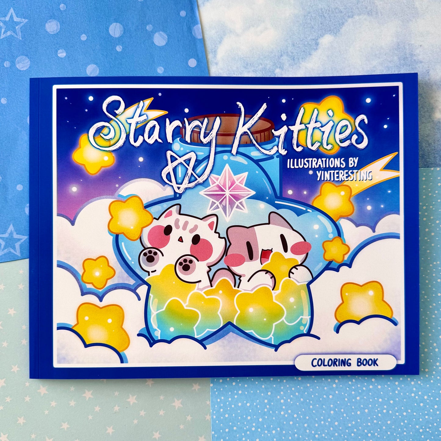 Starry Kitties Coloring Book