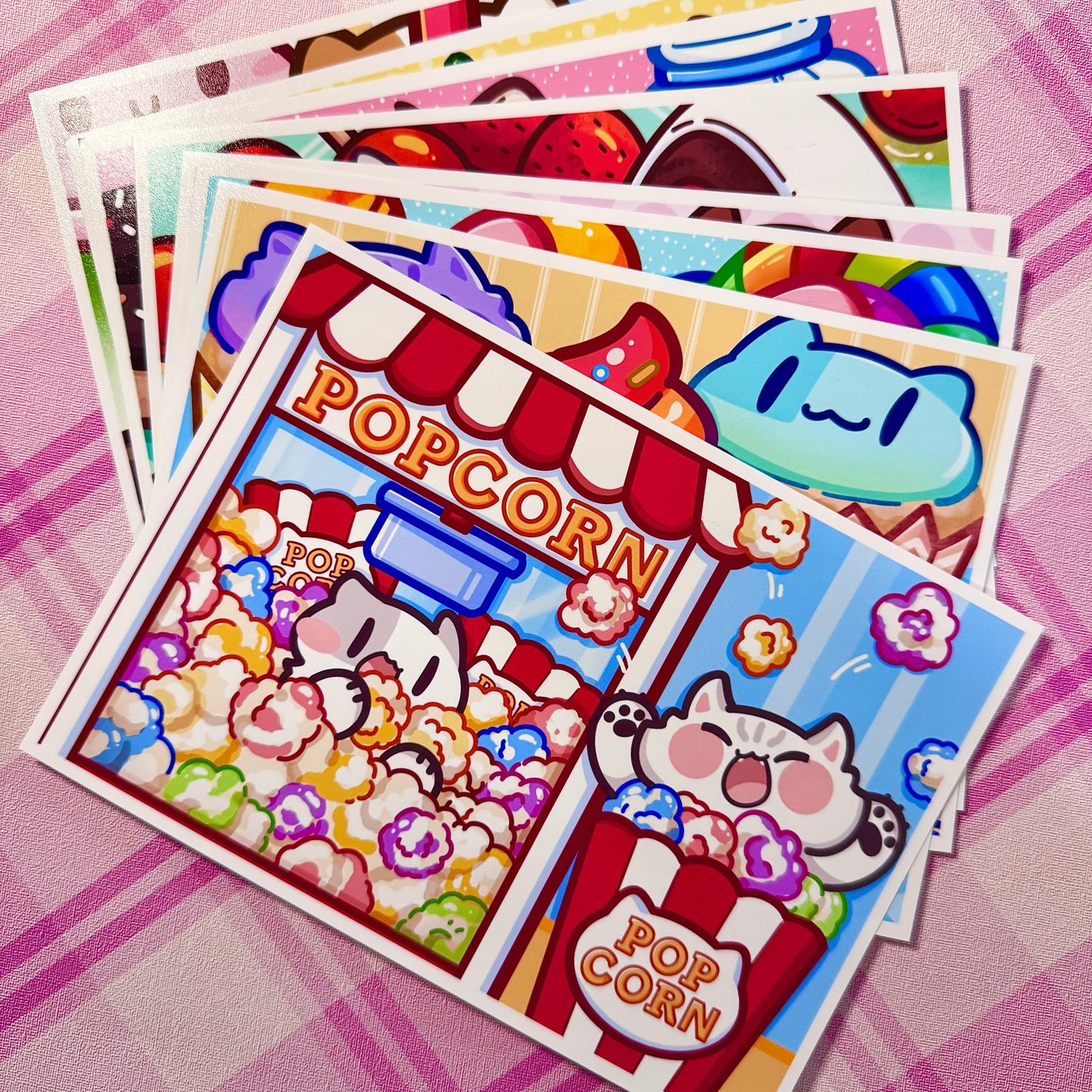 Candy meows Art Print