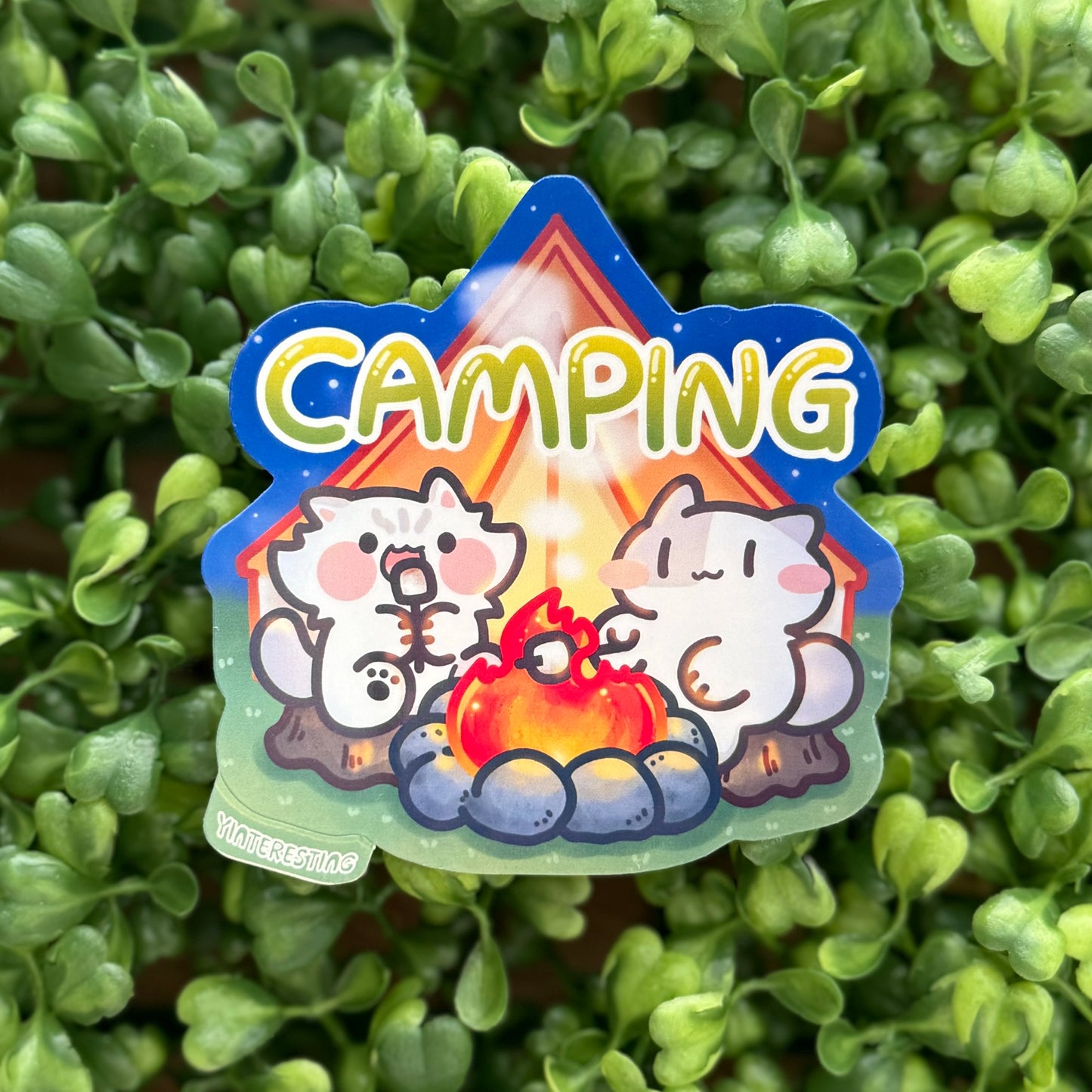 Camping Hiking Sticker