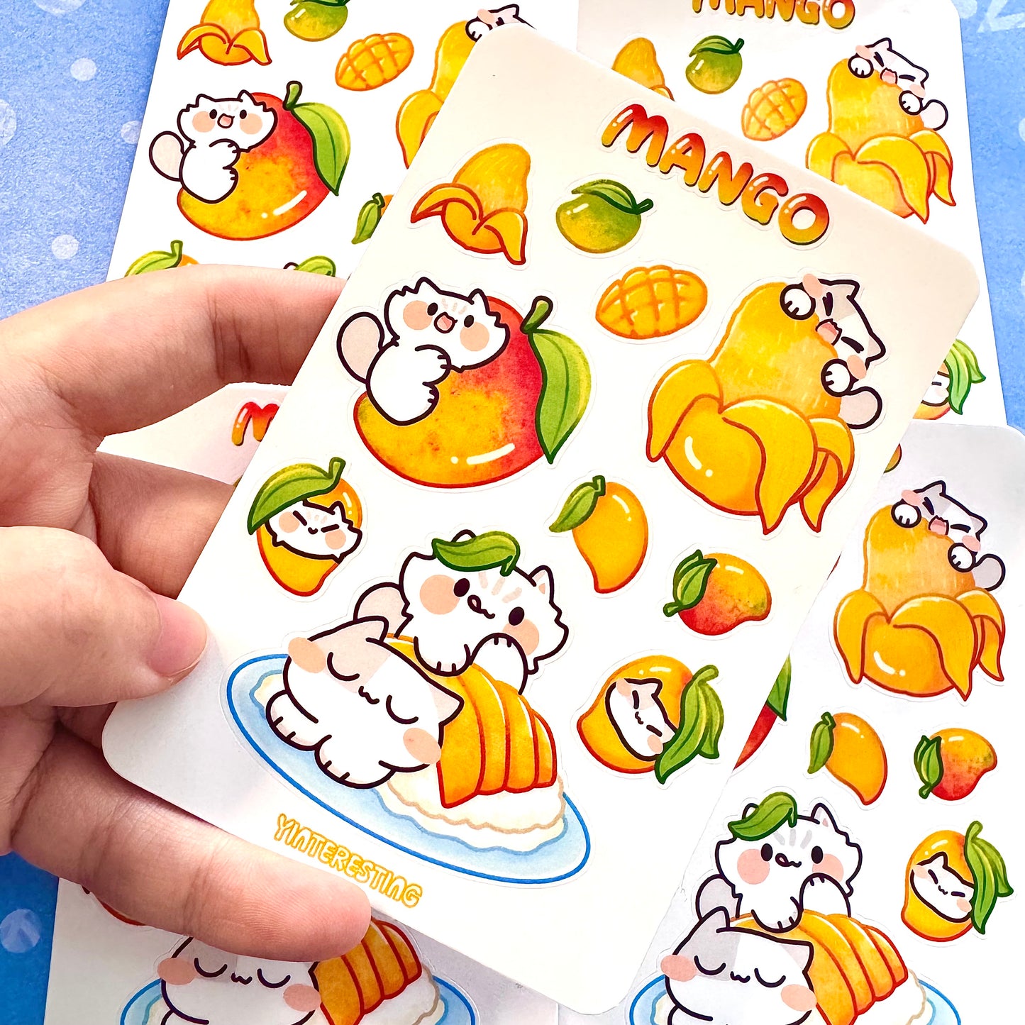 Mango Meow Sticker Sheet