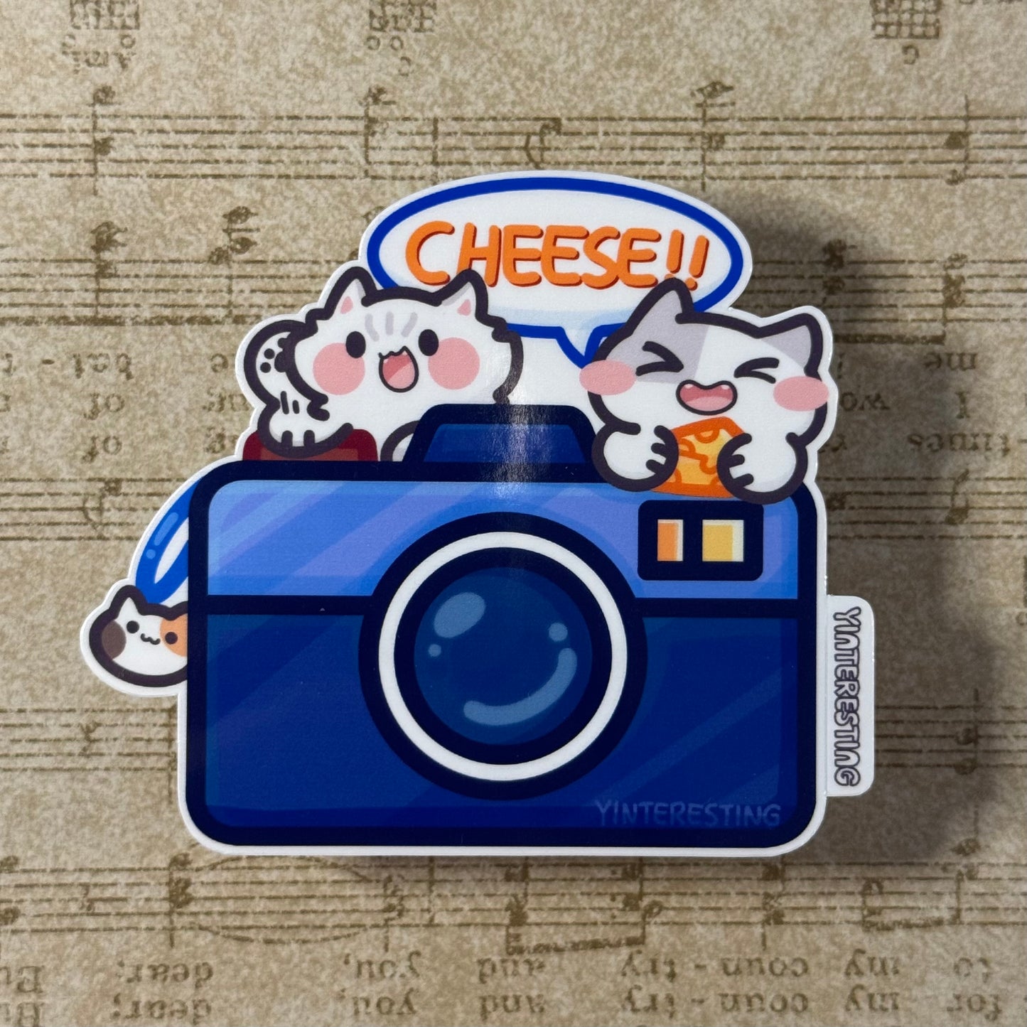 Camera Cats Sticker
