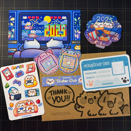 2024 December Sticker Club Rewards