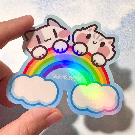 Rainbow Meows Sticker
