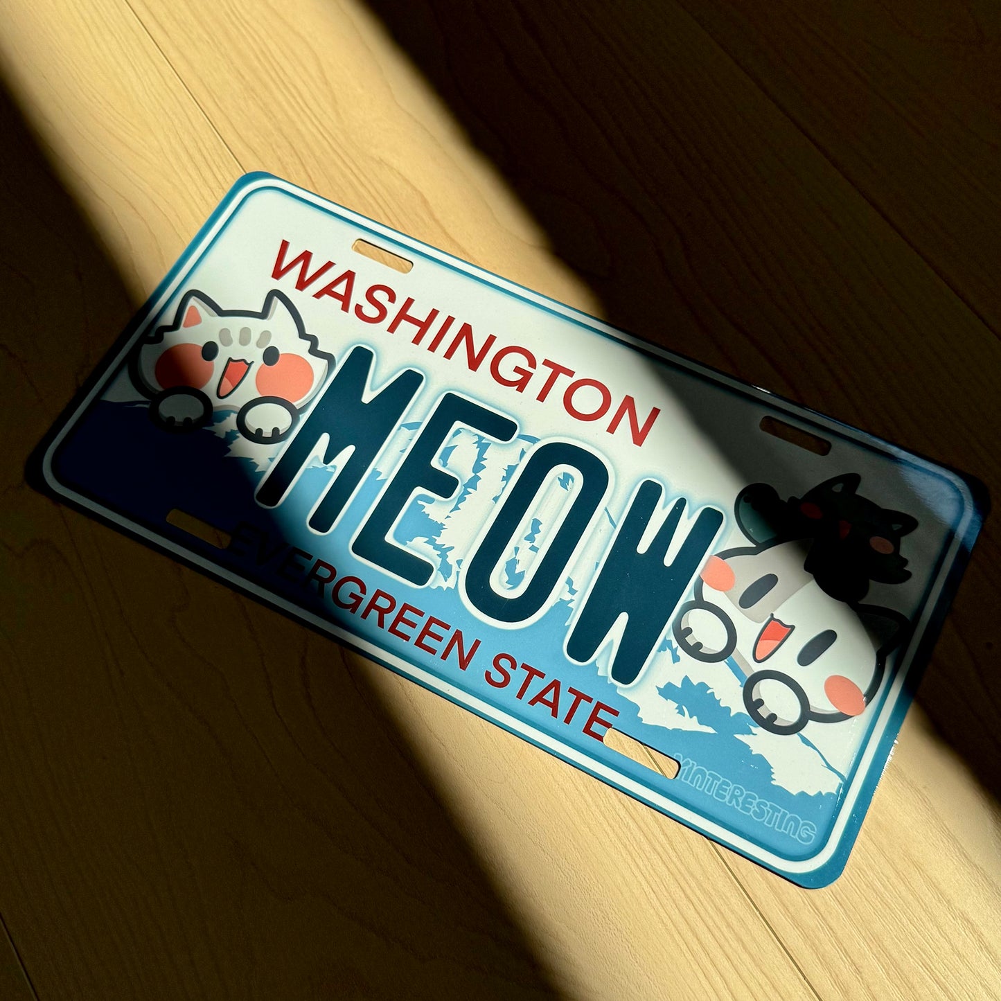 Meow License Plate Frame