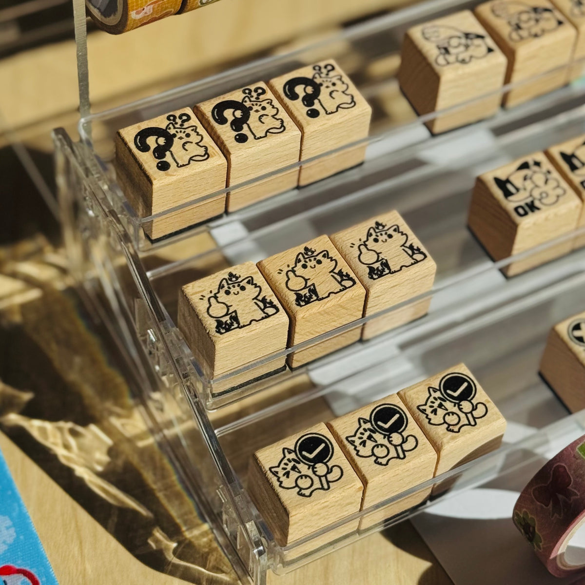 Meow Wooden Stamps