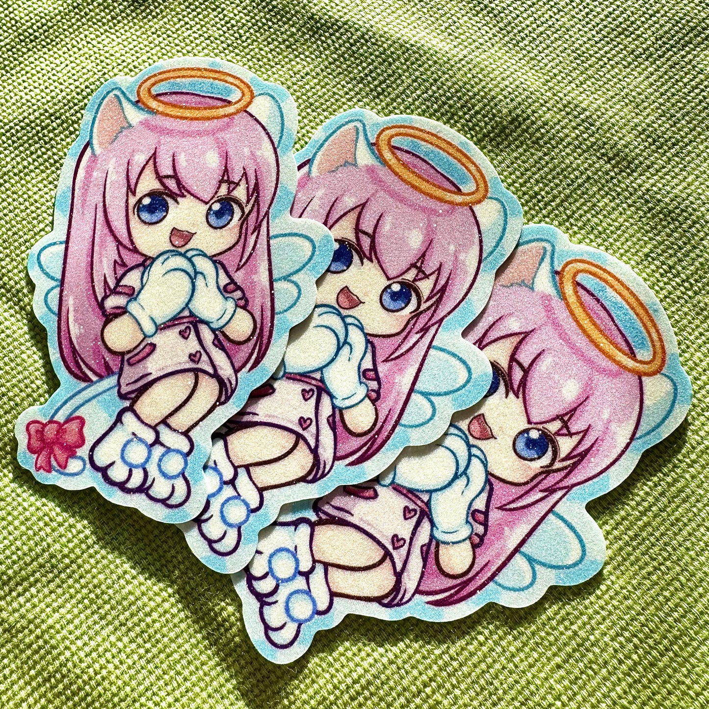 Megurine Luka Angel Meow Sticker