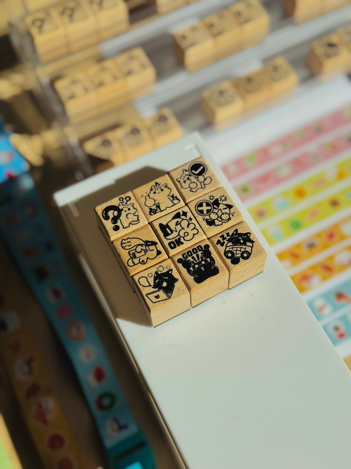 Meow Wooden Stamps