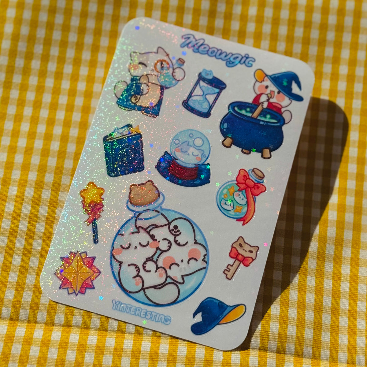 Meowgic meow Sticker sheet