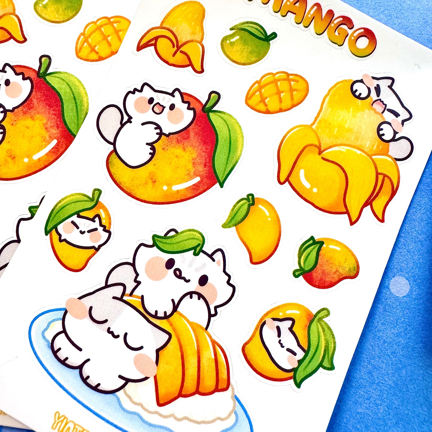 Mango Meow Sticker Sheet