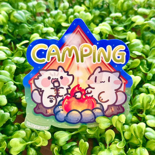 Camping Hiking Sticker