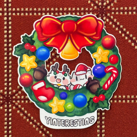Christmas Wreath Sticker